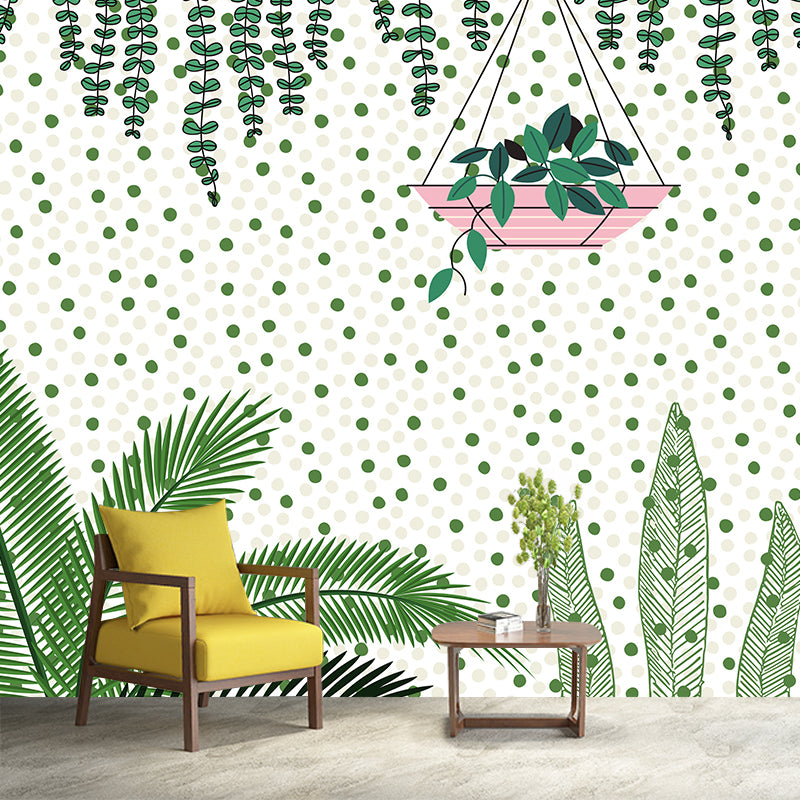 Environmental Illustration Mural Wallpaper Plants Indoor Wall Mural