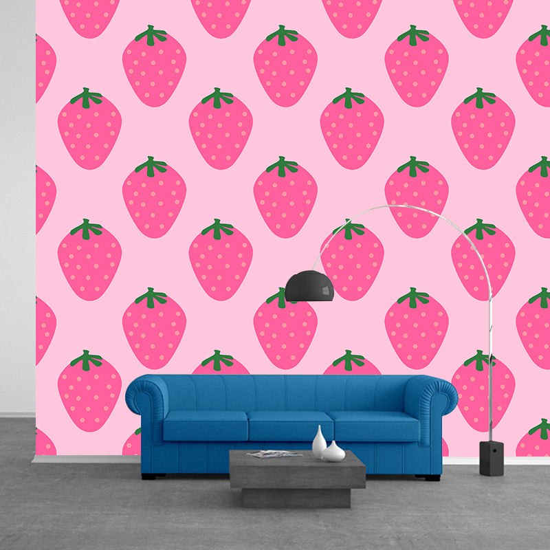 Illustration Environment Friendly Mural Wallpaper Fruits Living Room Wall Mural