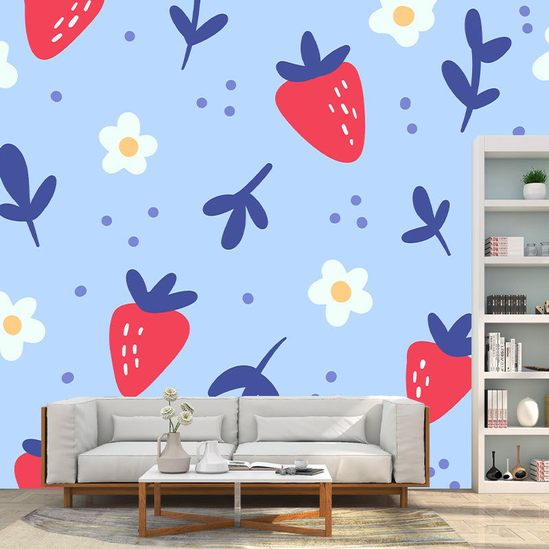 Illustration Environment Friendly Mural Wallpaper Fruits Living Room Wall Mural