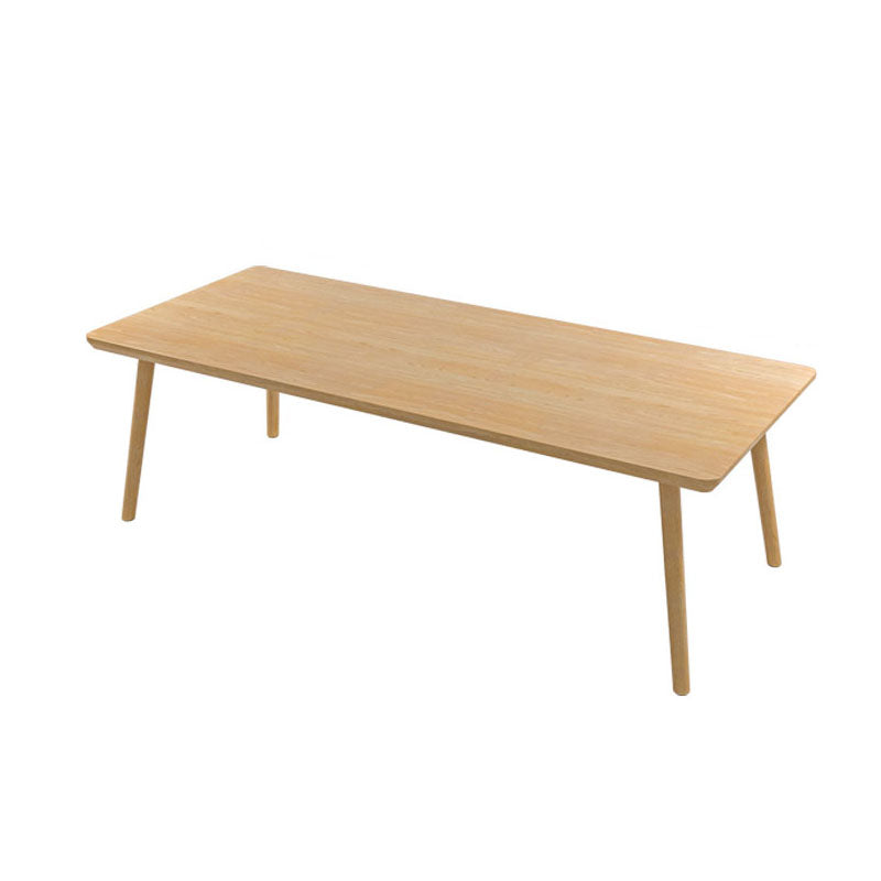 Simple Modern Desk Solid Wood Rectangular Study Desk in Natural