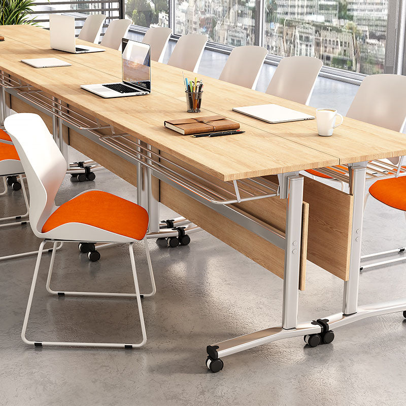 Modern Mid Back Chair Armless CorLiving Workspace Conference Chair