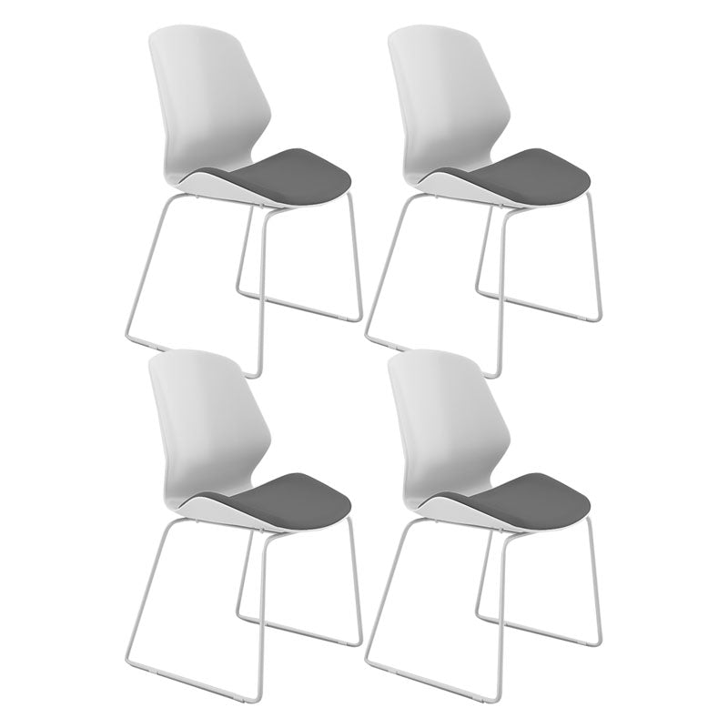 Modern Mid Back Chair Armless CorLiving Workspace Conference Chair