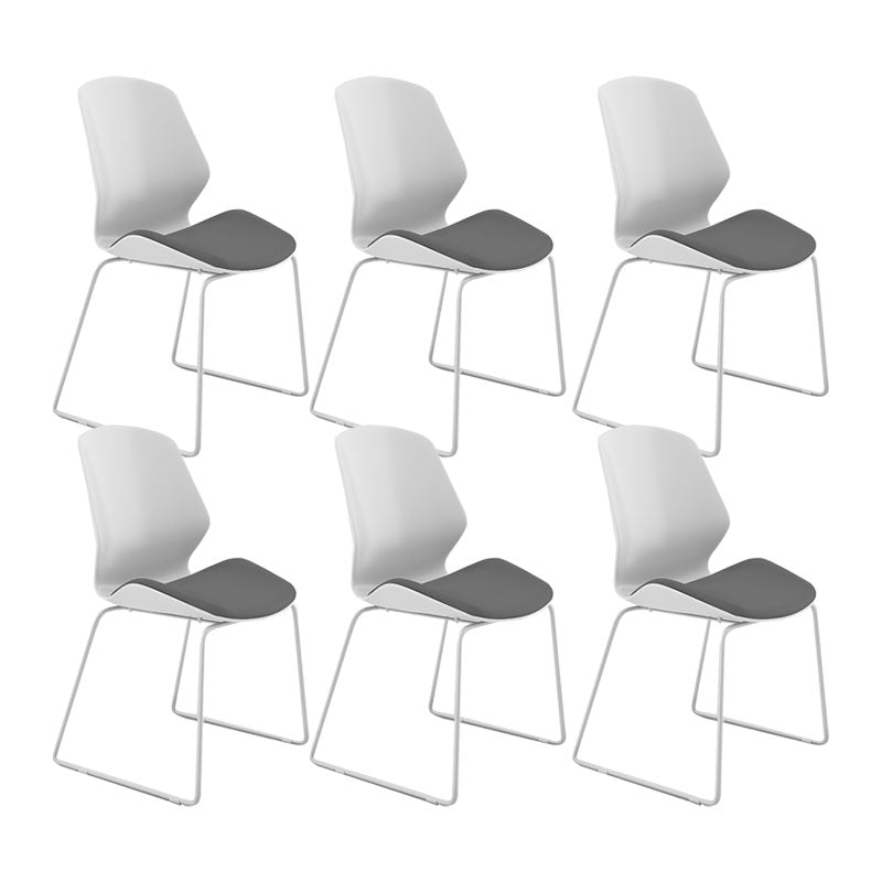 Modern Mid Back Chair Armless CorLiving Workspace Conference Chair