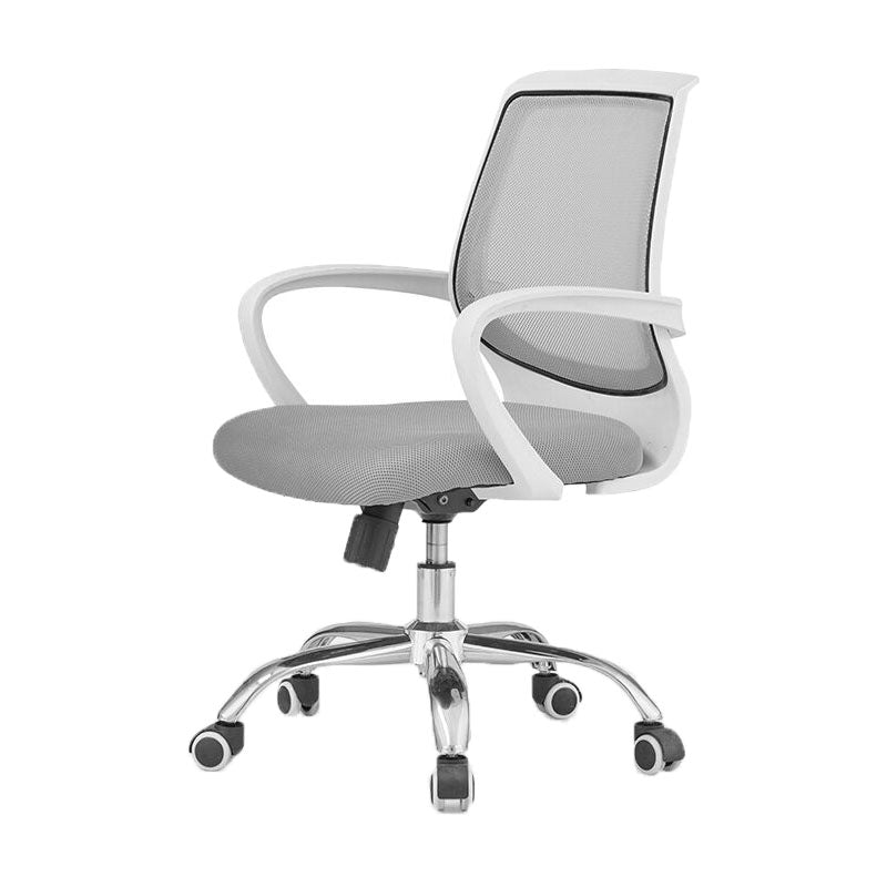 Modern Steel Conference Chair Adjustable Fixed Arms Office Chair