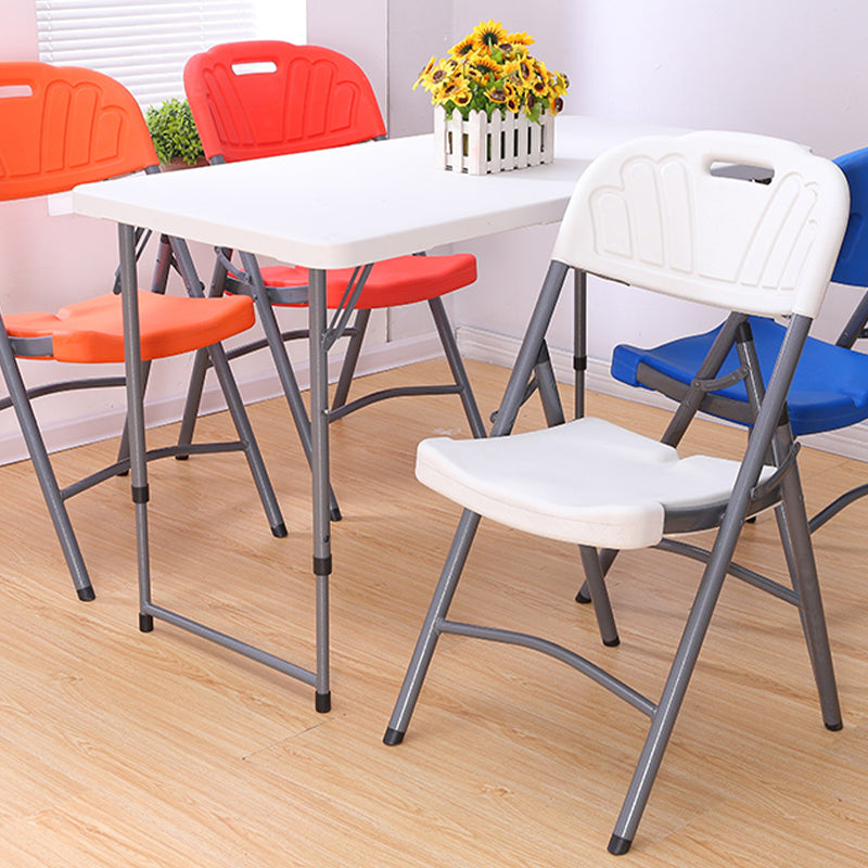 Armless Foldable Conference Chair Modern Plastic Office Chair