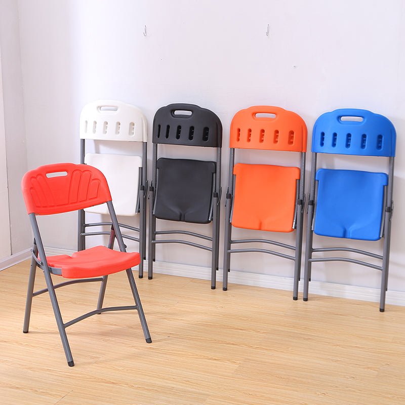 Armless Foldable Conference Chair Modern Plastic Office Chair