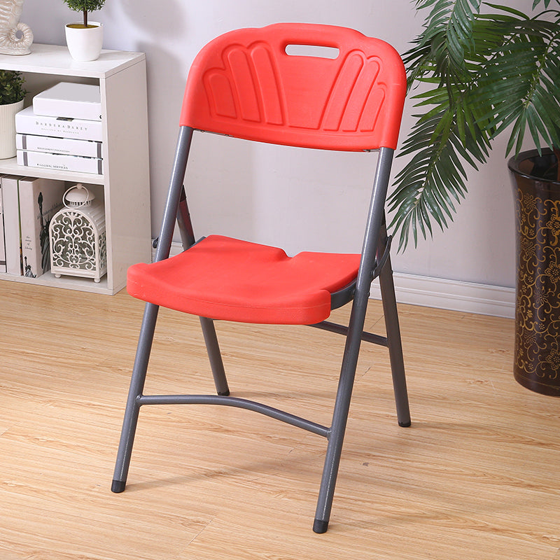 Armless Foldable Conference Chair Modern Plastic Office Chair