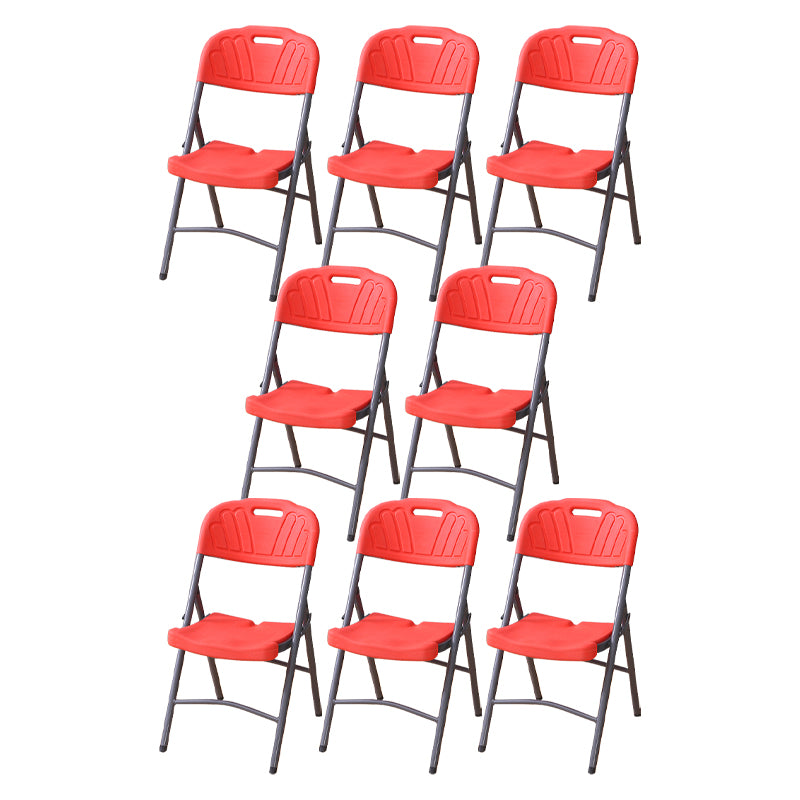 Armless Foldable Conference Chair Modern Plastic Office Chair