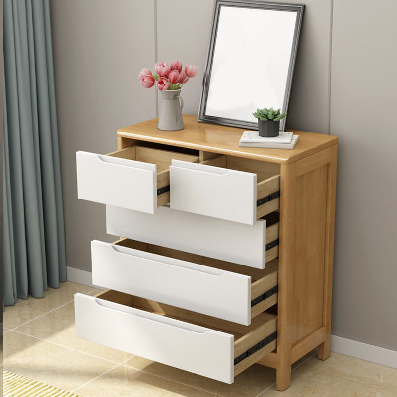 16" W Solid Wood Storage Chest Modern Storage Chest with Drawers