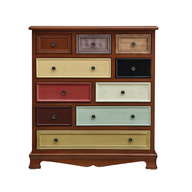 Artificial Wood Storage Chest Vintage Storage Chest Dresser with Drawers