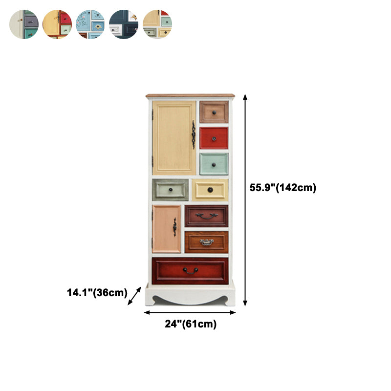 Artificial Wood Storage Chest Vintage Storage Chest Dresser with Drawers