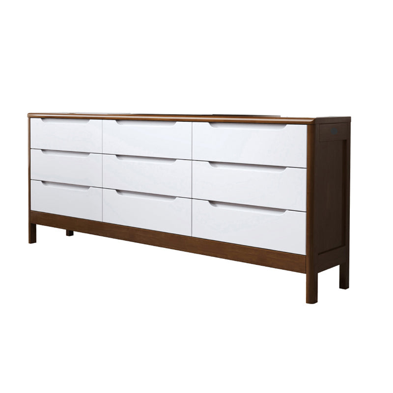 16" W Solid Wood Storage Chest Modern Storage Chest Dresser with Drawers