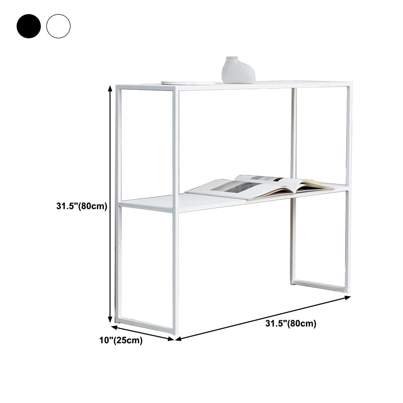 Iron Contemporary Console Table with Sled Base for Hall Accent Base