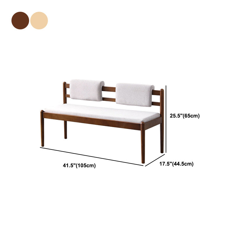 25.5 Inch H Beech Wood Modern Bedroom Seating Bench With Straight Legs