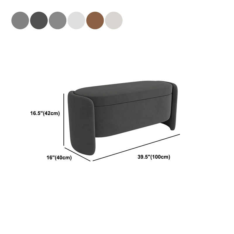 Modern Cushioned Bench Faux Leather Foam Bench for Home Office