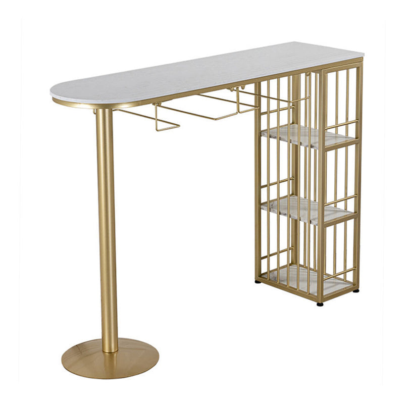 Modern Style Rectangle Bar Counter Table Metal Bar Counter Table for Home