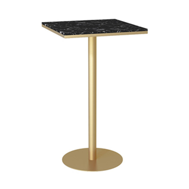 Nordic Glam Style Bar Counter Table Metal Bar Counter Table for Kitchen