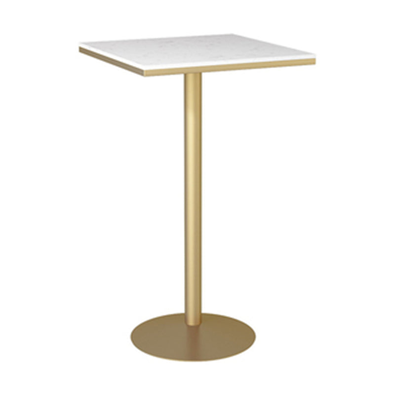 Nordic Glam Style Bar Counter Table Metal Bar Counter Table for Kitchen