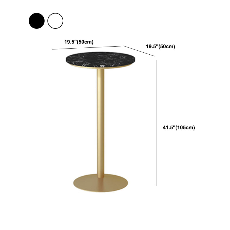 Nordic Glam Style Bar Counter Table Metal Bar Counter Table for Kitchen