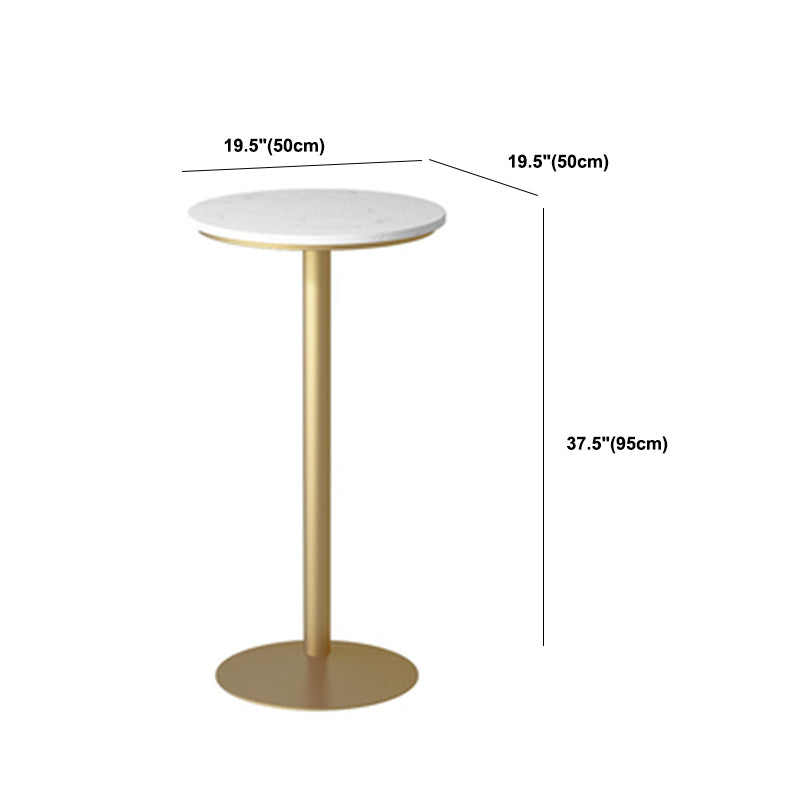 Nordic Glam Style Bar Counter Table Metal Bar Counter Table for Kitchen