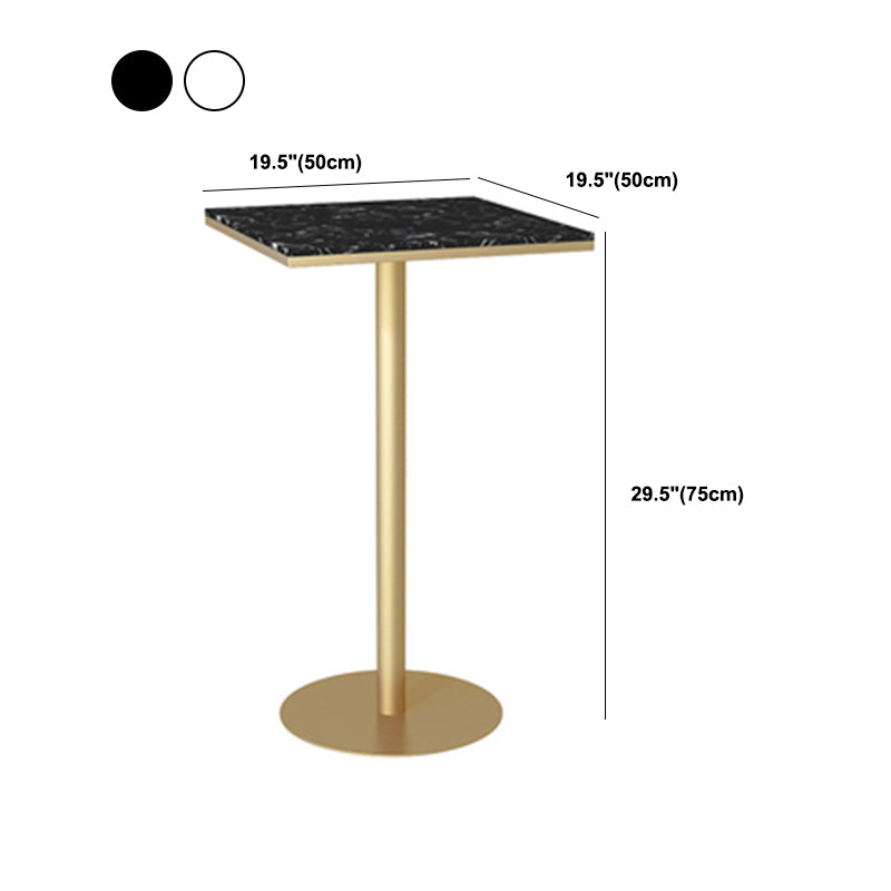 Nordic Glam Style Bar Counter Table Metal Bar Counter Table for Kitchen