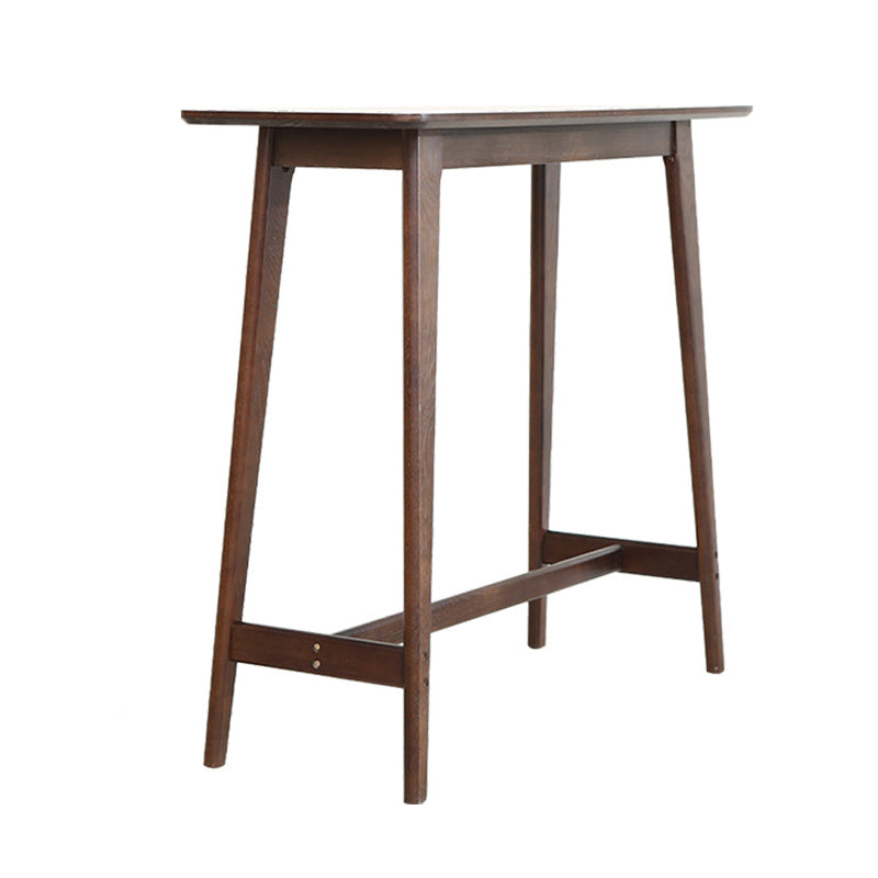 Solid Wood Counter Height Dining Table Contemporary Wood Base 41.3-inch Counter Wine Table