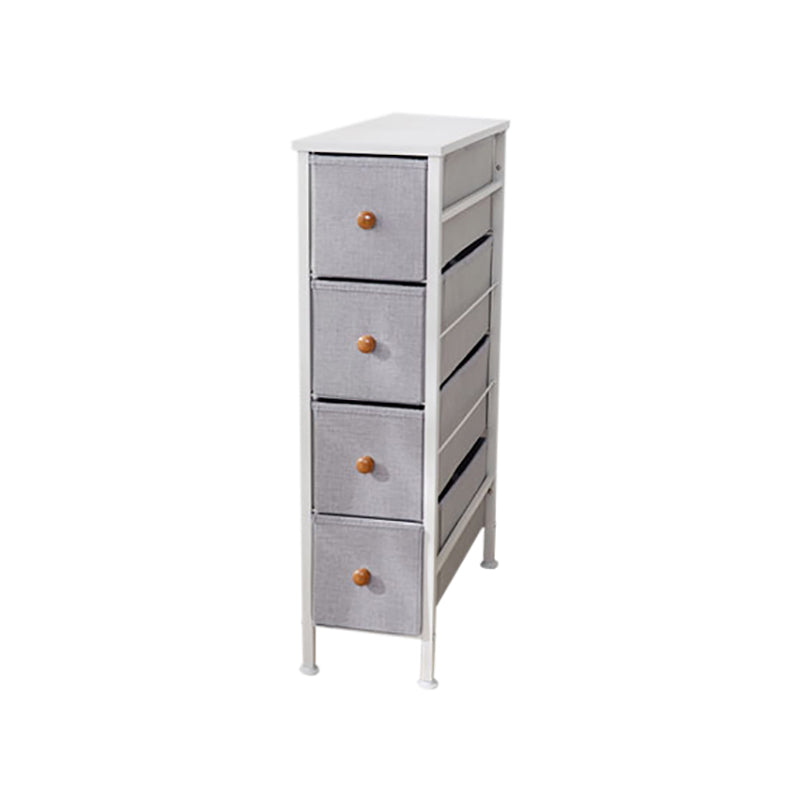 Contemporary Chest Fabric Bins Dresser with Drawers for Home/Office