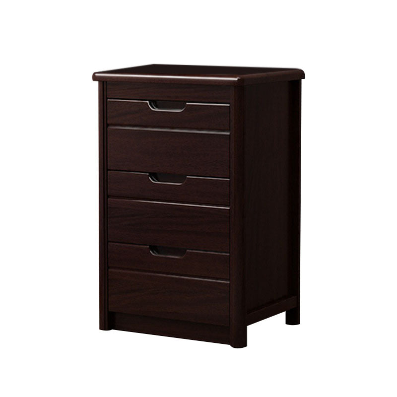 16" W Solid Wood Vertical Lingerie Chest Storage Chest Dresser with Drawers for Bedroom