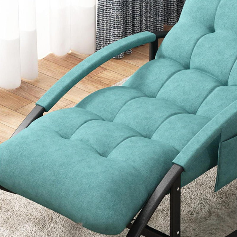 Glam Button-Tufted Rocker Chair Upholstered Rocking Accent Chair