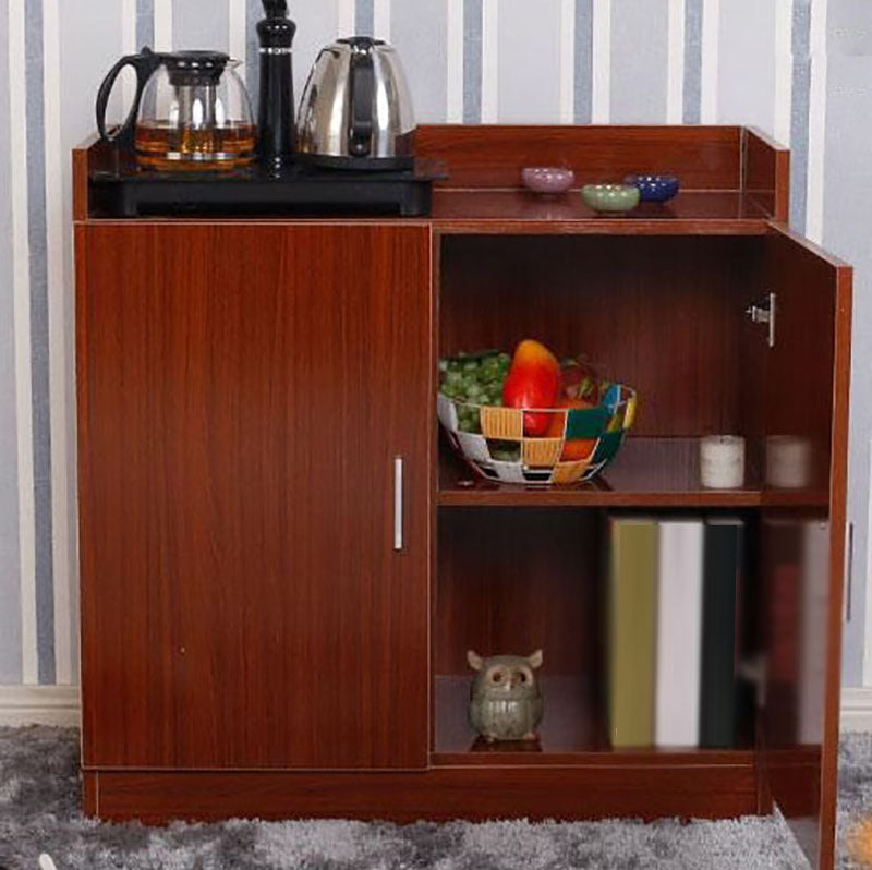 Modern Engineered Wood Sideboard Dining Room 33"H 2 Doors Buffet Server