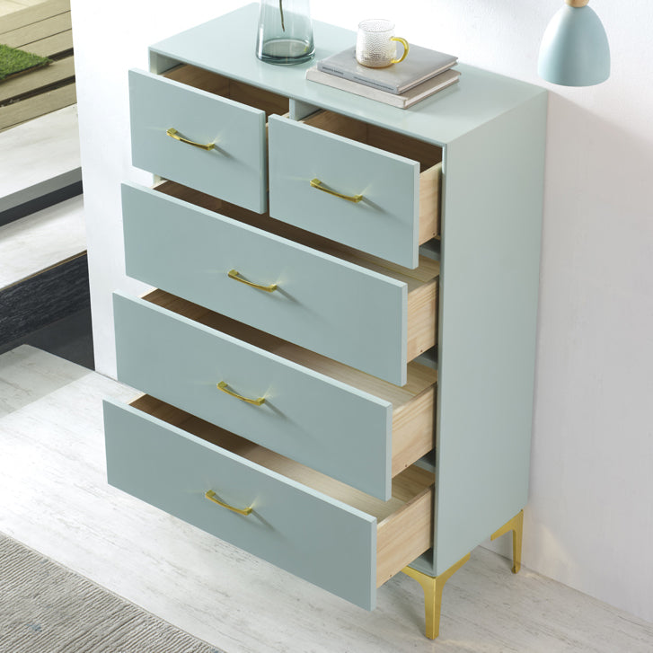 Modern Style Sideboard Table with Engineered Wood Drawers and Storage Buffet Server