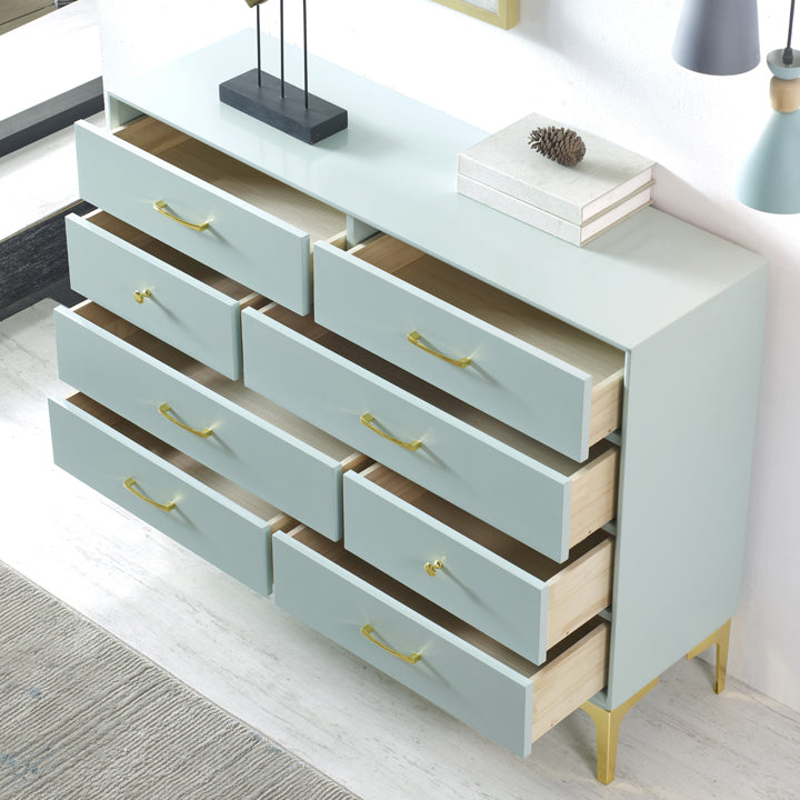 Modern Style Sideboard Table with Engineered Wood Drawers and Storage Buffet Server