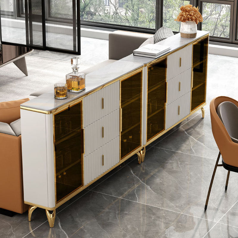 Modern Style Sideboard 36-inch Height Stone Top Cupboard for Kitchen