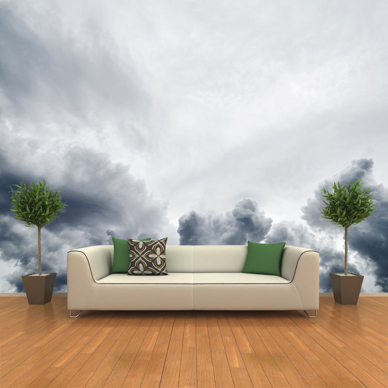 Environmental Clouds Wall Mural Stain Resistant Living Room Photography Wall Mural