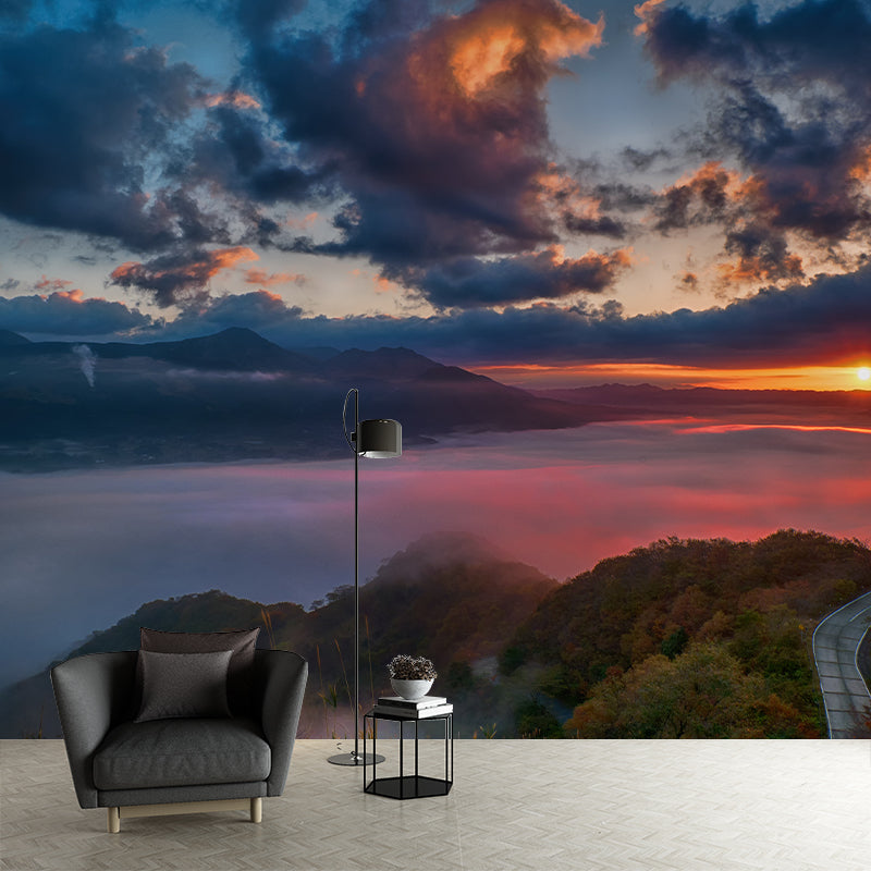 Mildew Resistant Mural Modern Colorful Sky Photography Wall Mural