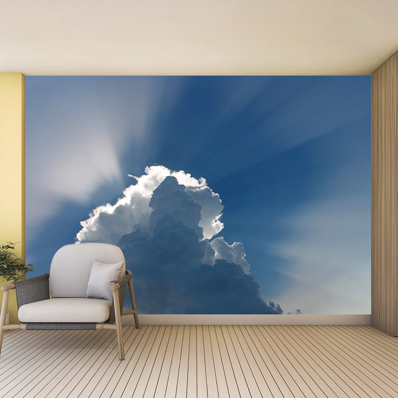 Sky Pattern Contemporary Wallpaper Stain Resistant Photography Wall Mural