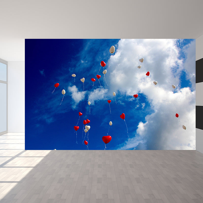 Modern Stain Resistant Wall Mural Sky Photography Living Room Wall Mural