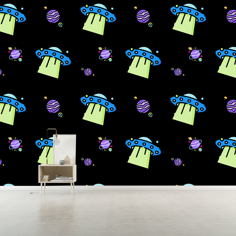 Decorative Illustration Mural Wallpaper Cosmic Space Indoor Wall Mural