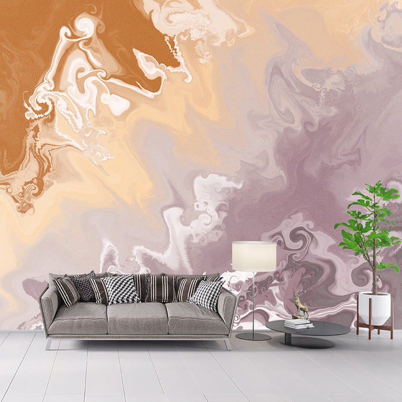 Marble Illustration Mural Wallpaper Environment Friendly Living Room Wall Mural