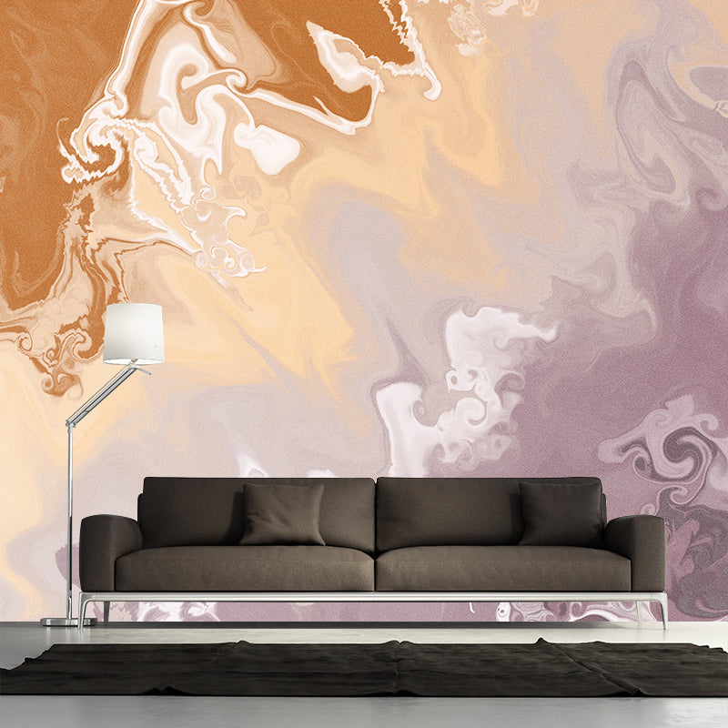 Marble Illustration Mural Wallpaper Environment Friendly Living Room Wall Mural