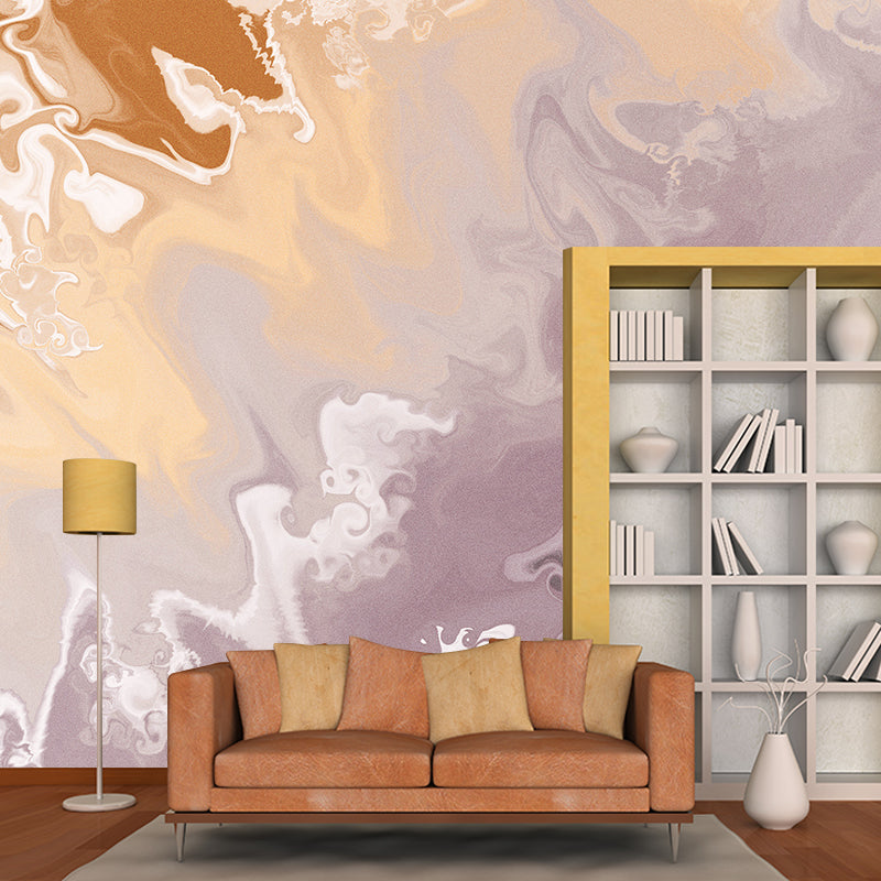 Marble Illustration Mural Wallpaper Environment Friendly Living Room Wall Mural