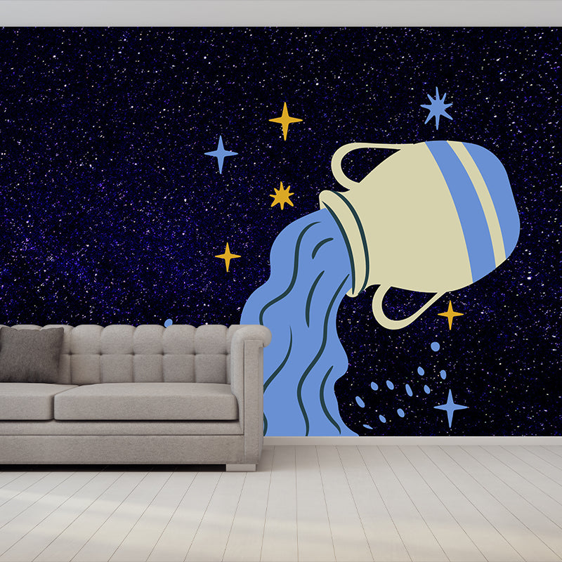 Illustration Wall Mural Wallpaper Constellation Sitting Room Wall Mural