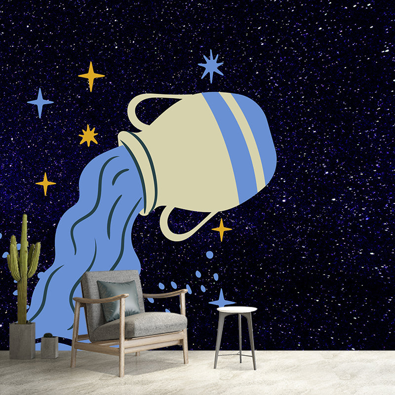 Illustration Wall Mural Wallpaper Constellation Sitting Room Wall Mural