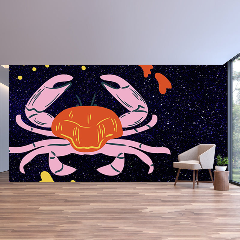 Constellation Illustration Mildew Resistant Wallpaper Sleeping Room Wall Mural