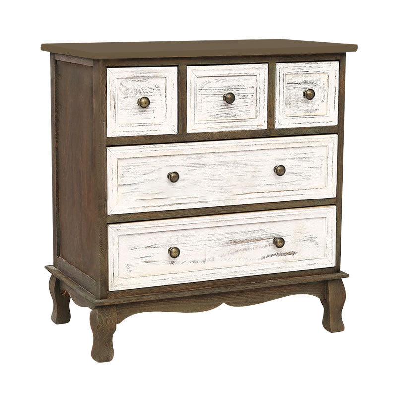 14" W Traditional Wooden Lingerie Chest Vertical Storage Chest with Drawers