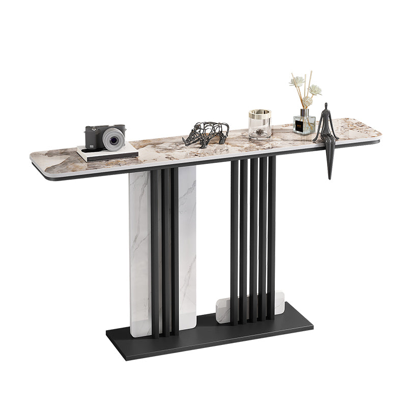 Contemporary Slate Sofa Table Scratch Resistant Stain Resistant Console Table