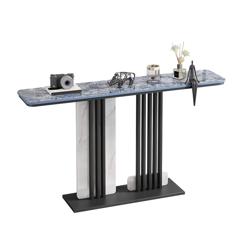 Contemporary Slate Sofa Table Scratch Resistant Stain Resistant Console Table