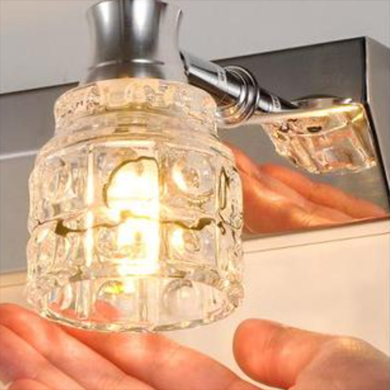 Crystal Wall Sconce Lighting Simple Style Wall Mounted Lighting for Bathroom