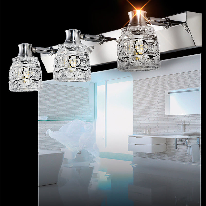 Crystal Wall Sconce Lighting Simple Style Wall Mounted Lighting for Bathroom