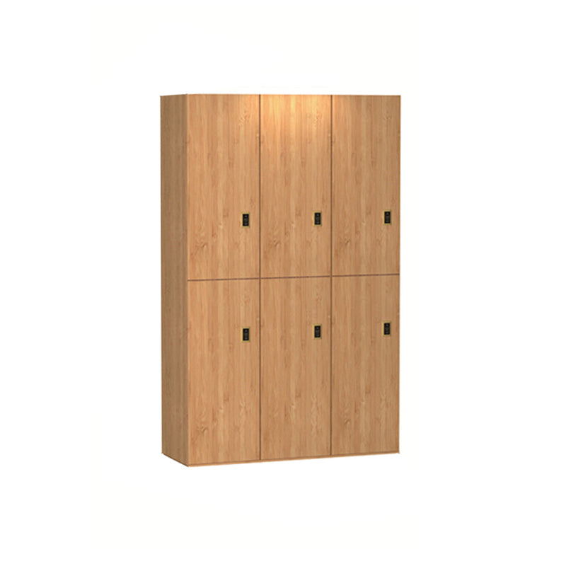 Engineered Wood Natural Finish Cabinet Modern Storage Cabinet with Hinged Door